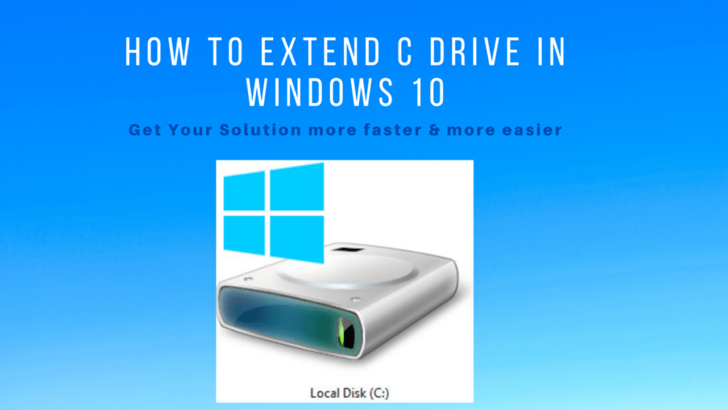 extend c drive windows 10