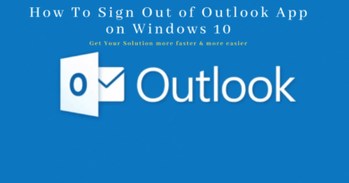 How to Sign Out of Outlook App on Windows 10