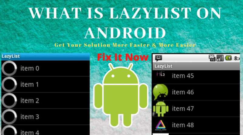 What is LazyList on android
