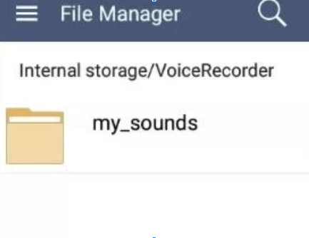 where are Voice recordings stored on android