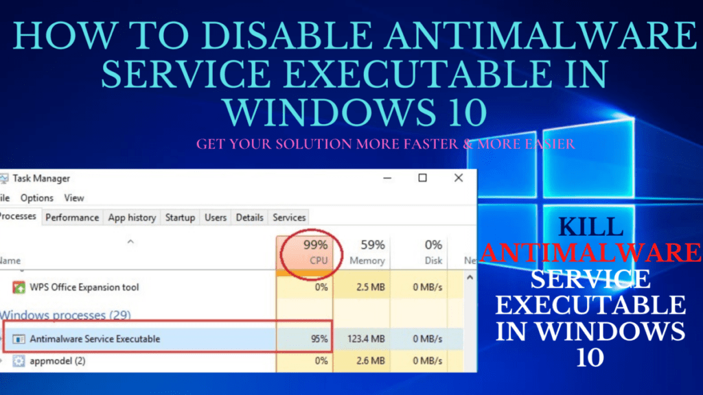 How To Disable Antimalware Service Executable In Windows 10 FixGuider