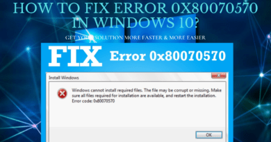 How To Fix Error 0x80070570 In Windows 10