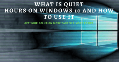 What is Quiet Hours on Windows 10