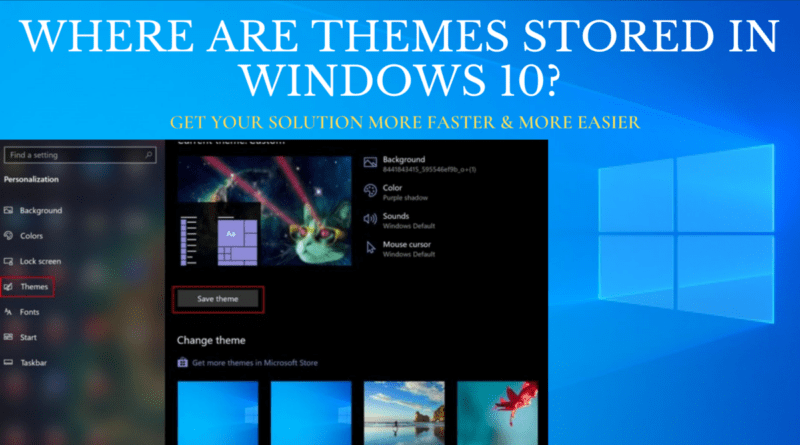 Where Are Themes Stored in Windows 10_