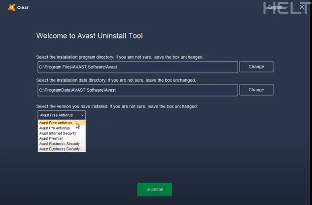 How to Uninstall Avast Antivirus in Windows 10
