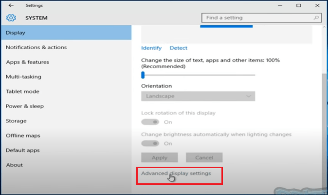 How to fit Screen to Monitor Windows 10