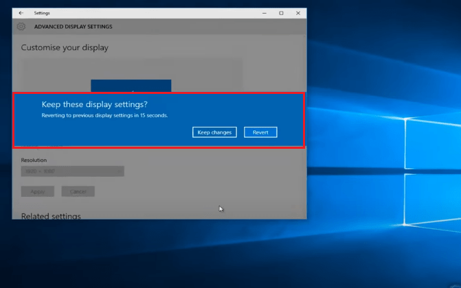 How to fit Screen to Monitor Windows 10