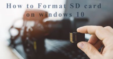 How to Format SD card windows 10