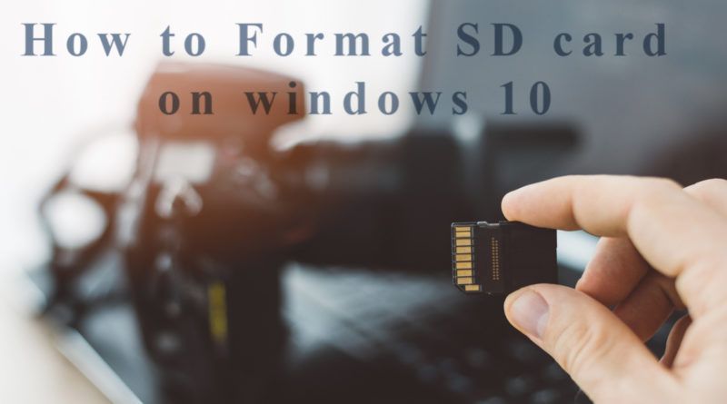 How to Format SD card windows 10
