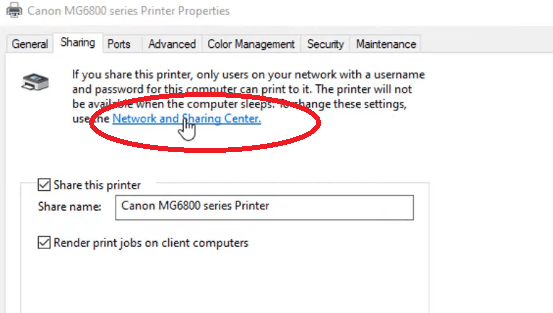 how to share printer windows 10