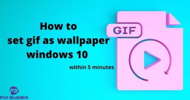 How to set gif as wallpaper windows 10