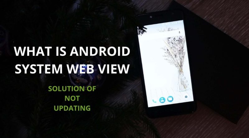 What is Android System Web View