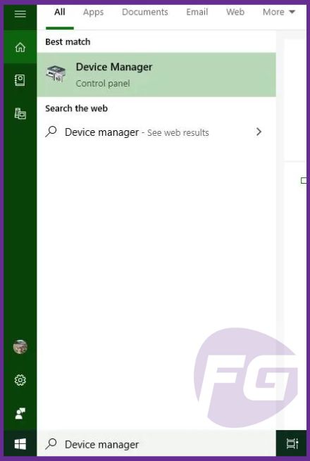 Search Device Manager and click